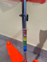 Самокат 3-х колесный цвет оранж.141-21-2  колесо 110мм PU, 30кг