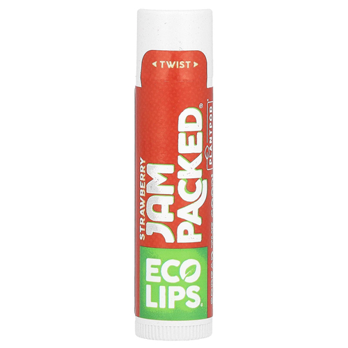 Eco Lips, Jam Packed, бальзам для губ, клубника, 4,25 г (0,15 унции)