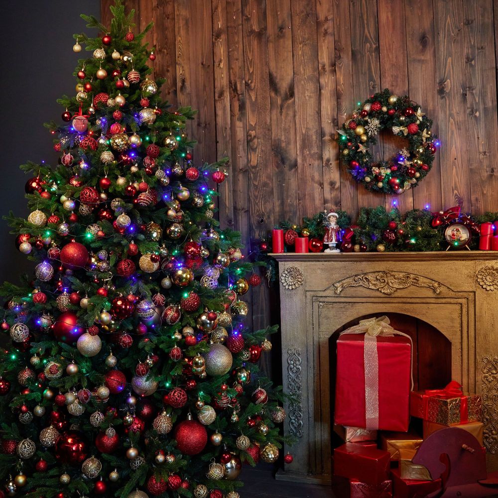 ULD-S2000-200-DGA MULTI IP20 Гирлянда светодиодная. 20м. 200 светодиодов. Разноцветный свет. Провод зеленый. ТМ Uniel