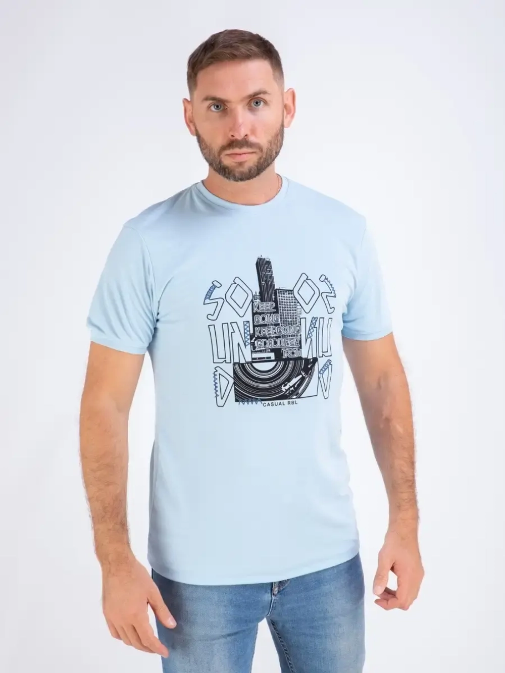 Футболка мужская однотонная Турция