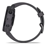 Спортивные наручные часы Garmin Fenix 6s Pro Solar аметистовый с темно-серым ремешком 010-02409-15