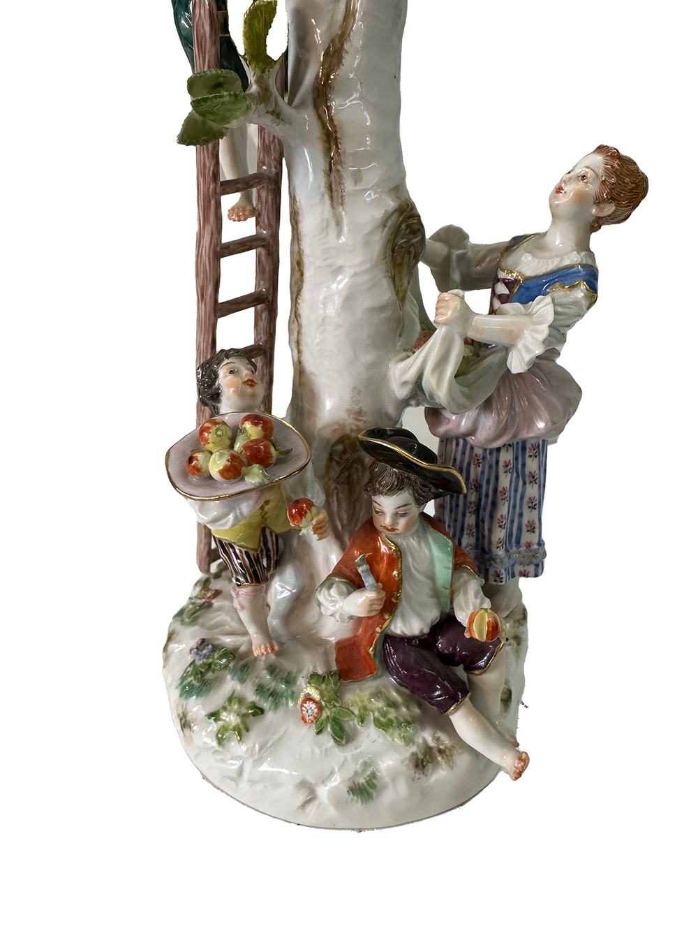 Коллекционный Немецкий фарфор MEISSEN  (МЕЙНСОН)  Урожай яблок, Автор Иоганн Йоахим Кендлер,  1753г