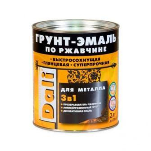 Грунт эмаль по ржавчине 3в1 DALI ультрамарин RAL 5002 2л Рогнеда