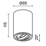 Накладной светильник Maytoni Alfa C016CL-01B