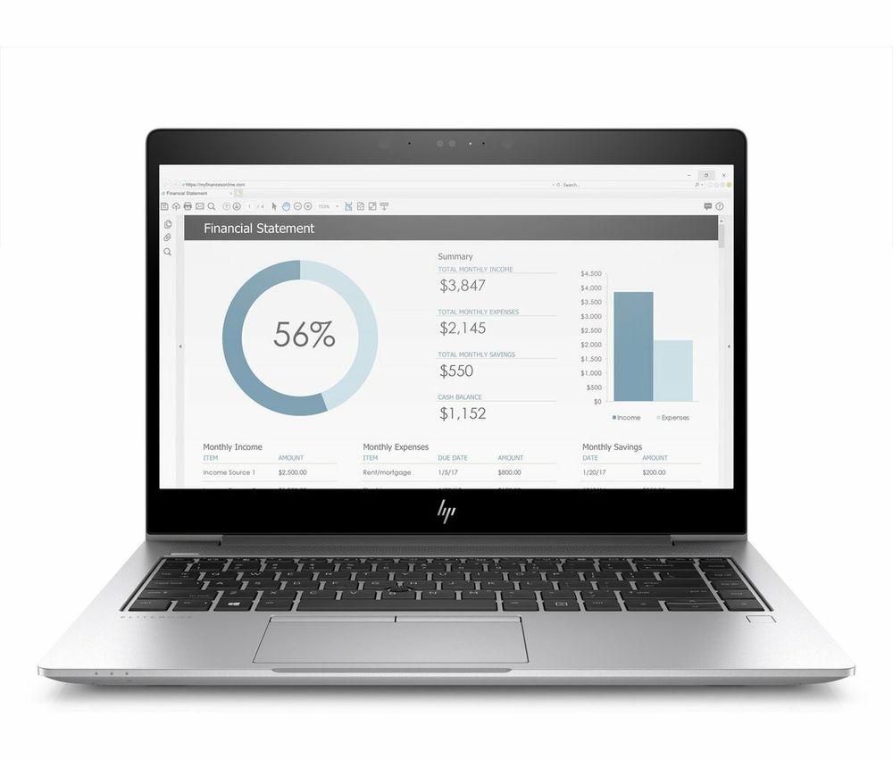 13.3" Ноутбук HP EliteBook x360 1030 G2 (1920x1080, Intel Core i5-7300U, RAM 8ГБ, SSD 256ГБ, Intel HD Graphics 620, Win 10Pro)