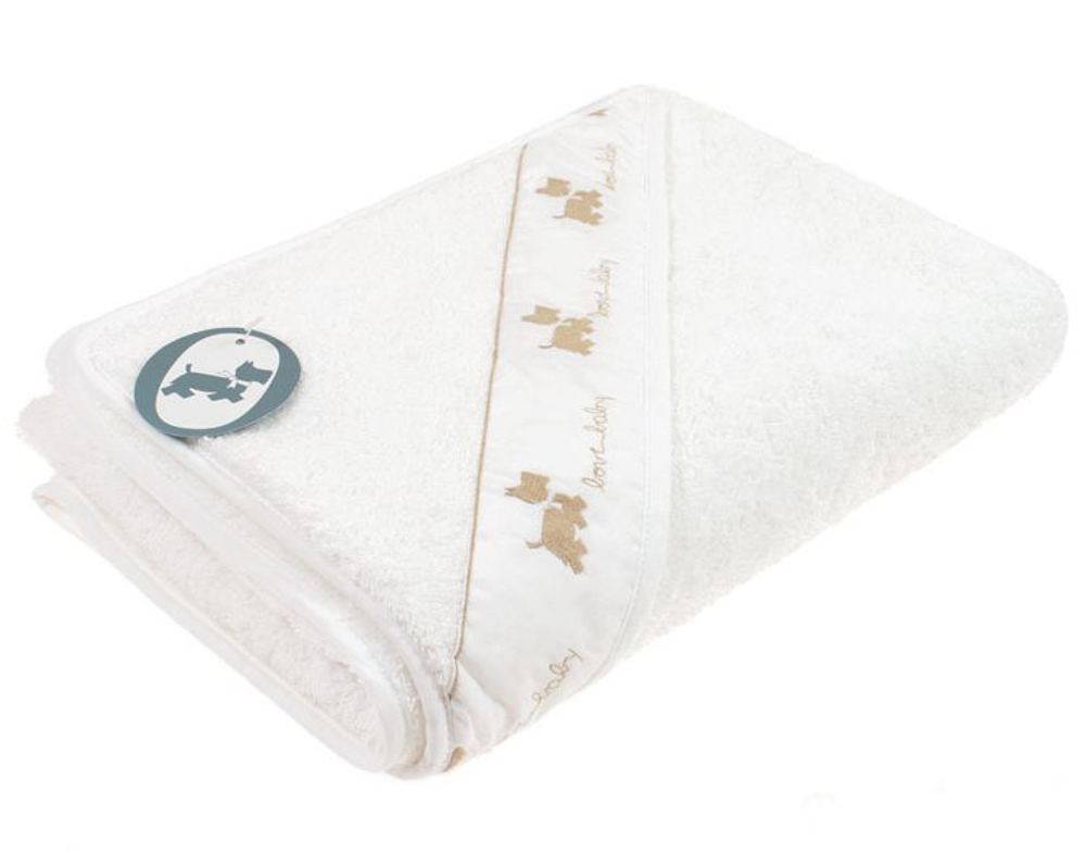 Детское полотенце махровое с капюшоном Собачки от Bovi