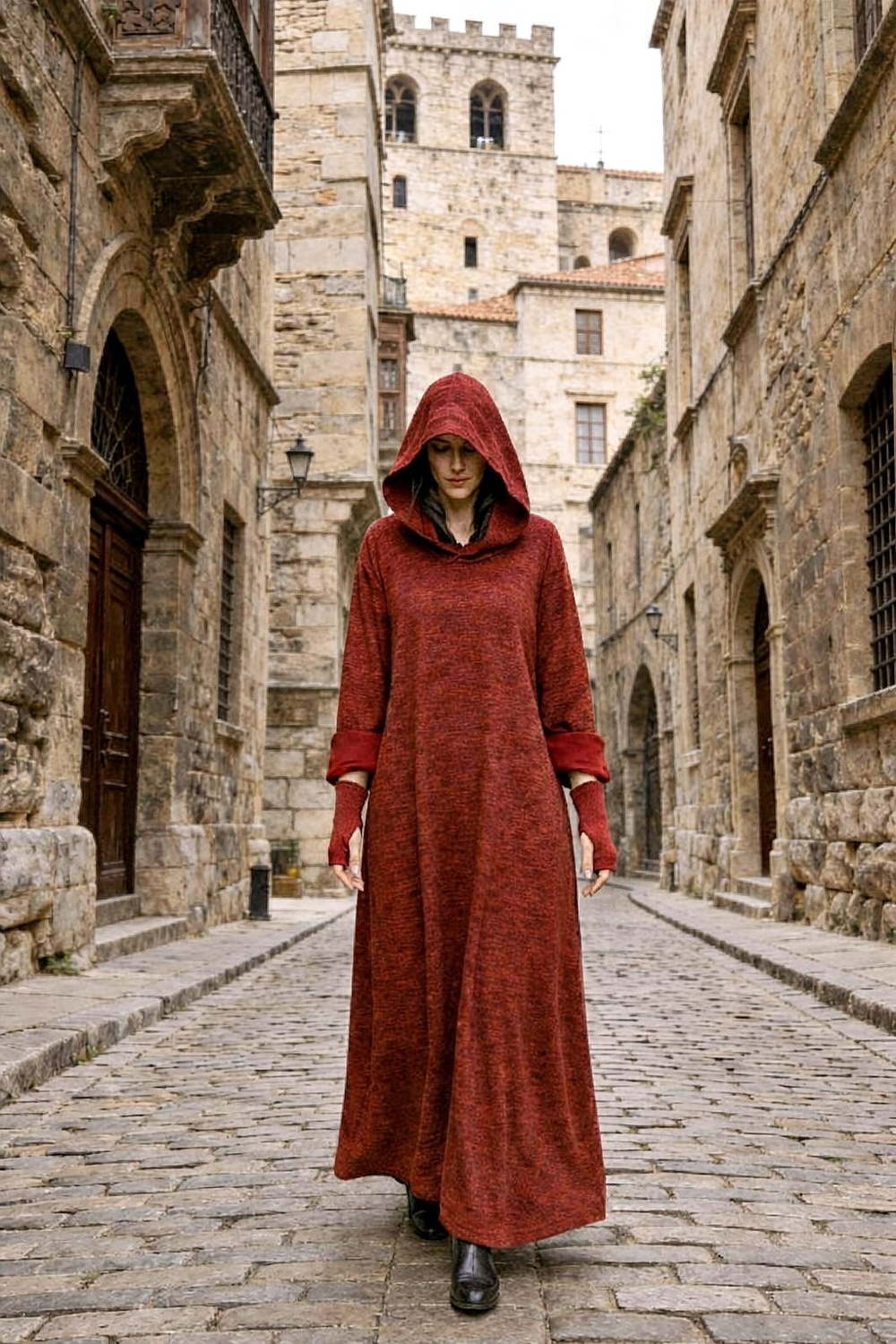 Платье Assassin (Хранитель тайн ) бордовый меланж