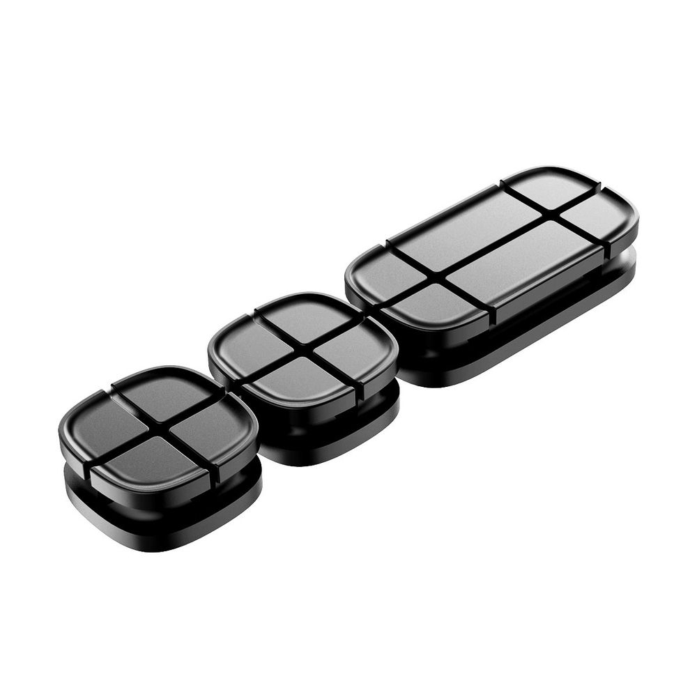 Органайзер для проводов Baseus Cross Peas Cable Clip - Black