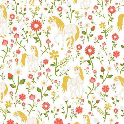 summer texture with magic unicorns