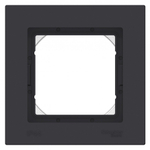 ATLASDESIGN AQUA 1-постовая РАМКА IP44, КАРБОН