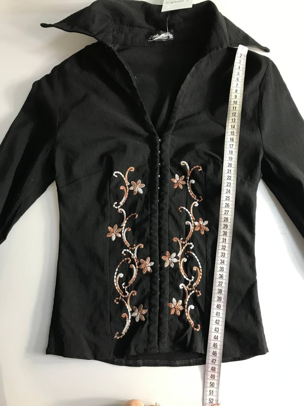 Рубашка Defile line с интересной вышивкой в винтажном стиле 42 размер