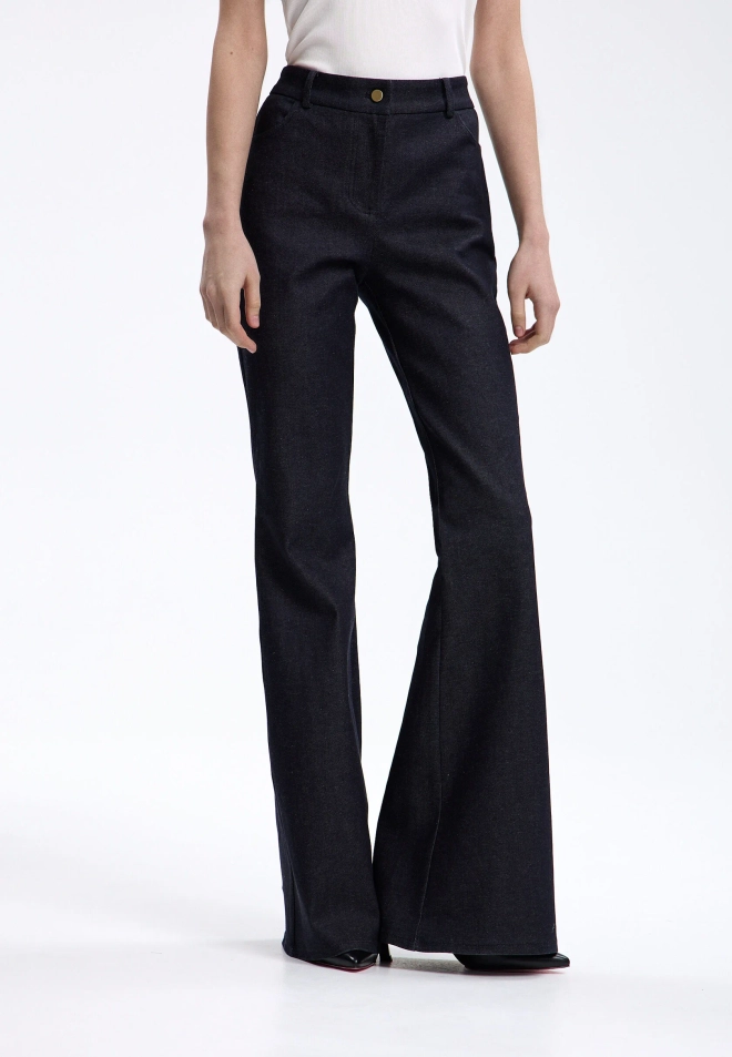 Брюки джинсовые клеш