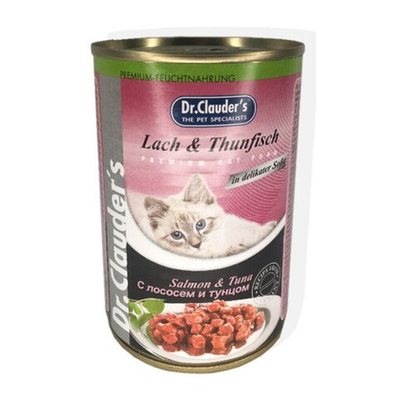 Dr.Clauder`s 415 г - консервы для кошек с лососем и тунцом