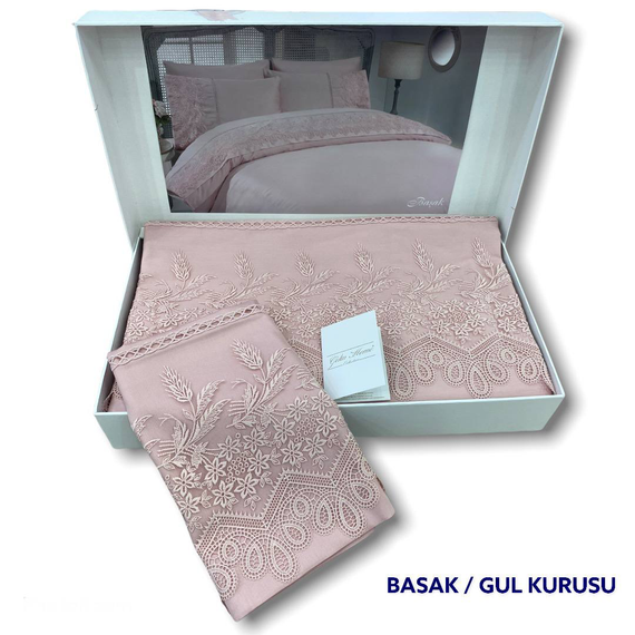 Постельное белье Gelin Home BASAK евро сухая роза