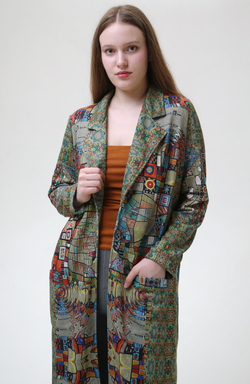 Удлинённый жакет "Витражи"