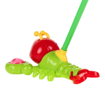 Каталка на палке Краб 52см, цвет желтый, пакет 341