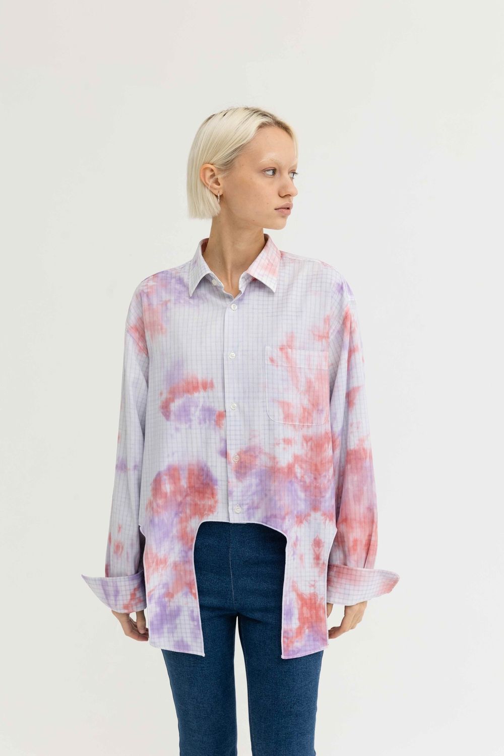 Рубашка The Empty Industry Upcycle White