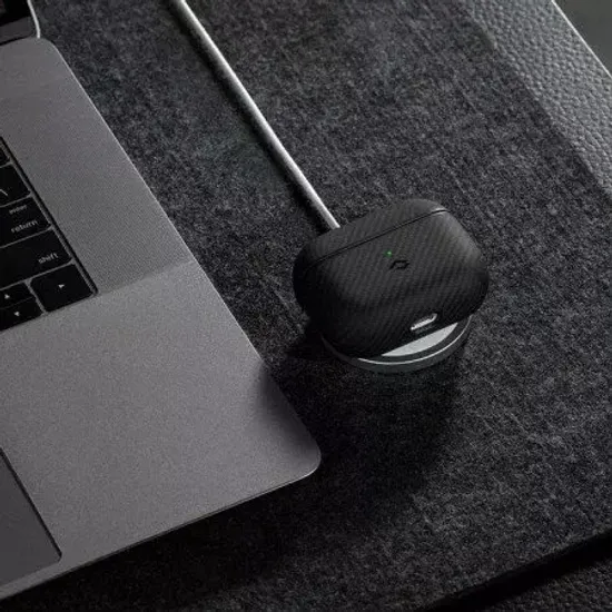 Чехол Pitaka MagEZ для наушников AirPods 3, цвет Черный кевлар