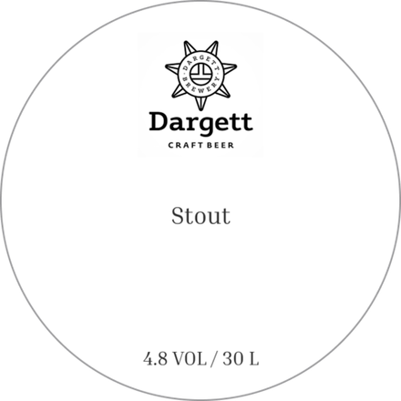 Пиво Даргетт Стаут / Dargett Stout 30л - кег