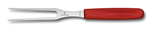 Фото вилка разделочная VICTORINOX 15 см плоская нержавеющая сталь красная пластиковая рукоять в картонном блистере с гарантией