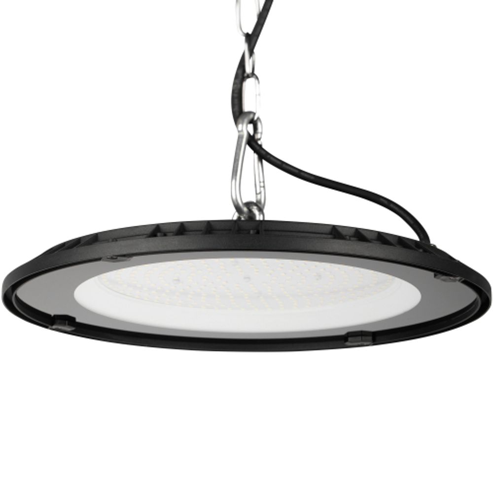 Светильник светодиодный ЭРА SPP-402-0-40K-200 200Вт 20000лм 4000K 80Ra Кп<5% КСС Д 120° 3 года IP65 подвесной | Светильники для высоких пролетов (хайбеи)