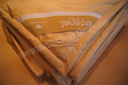Одеяло стеганое тик со 100% верблюжьей шерстью 200x220  (Арт. ВС52cl00)  - горчичное