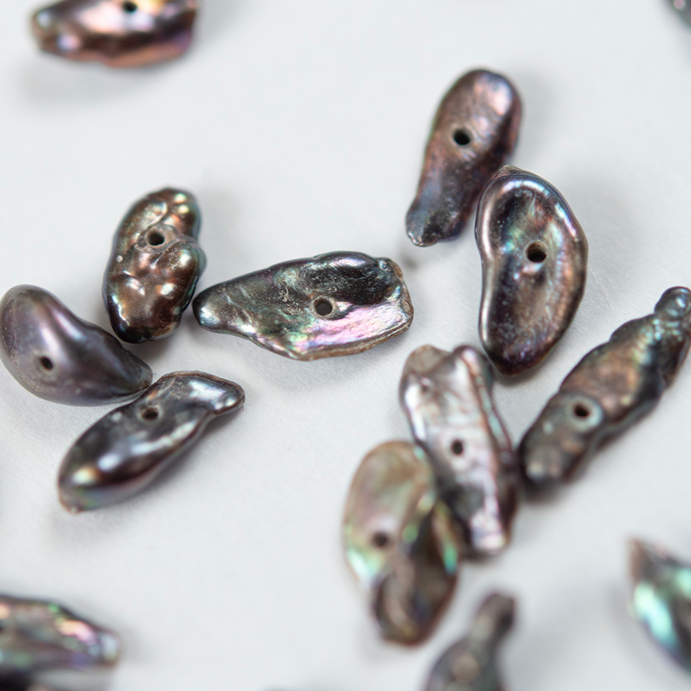 Жемчуг "Кеши" лепестки, A Grade,"Таитянский", 5,5-8мм