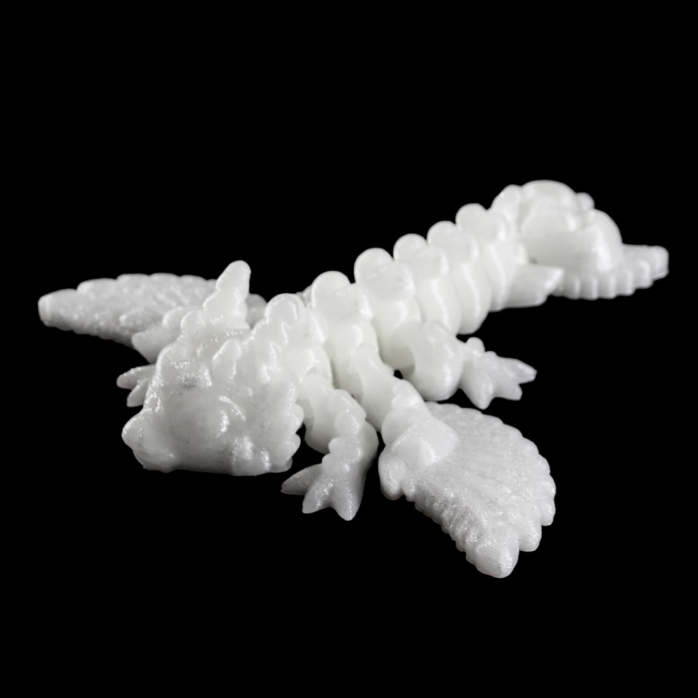 Фигурка сердце подарок на день влюбленных, игрушка сердце дракончика, 3D печать, светящийся красно-оранжевым