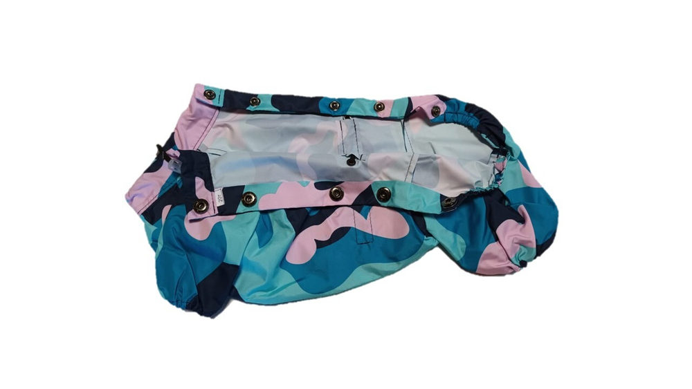 Комбинезон - Ветровка спектр (без подкладки) 27Т девочка (обхват груди 55 - 61), голубой - розовый