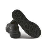 Кожаные оксфорды new liquid spazzolat Alexander McQueen - черный(586200 WHX53)