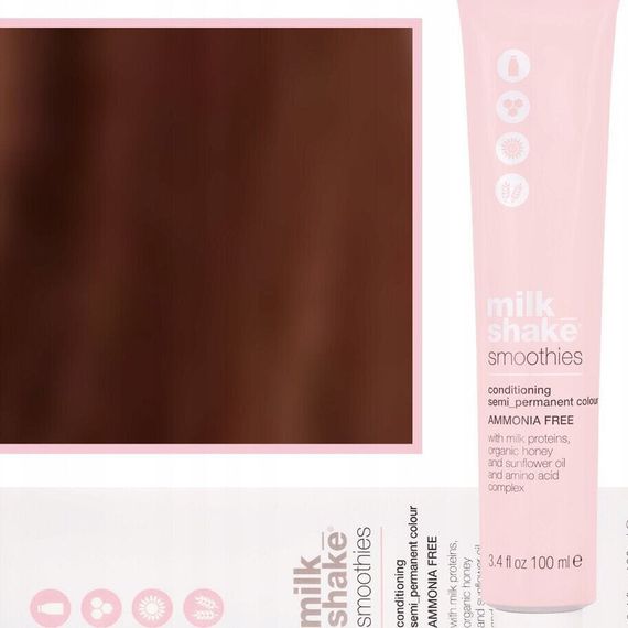 Milk Shake Milk Shake, Smoothies, Ammonia-Free, Semi-Permanent Hair Dye, 6.436CG Dark Copper Golden Blond, 100 ml For Women