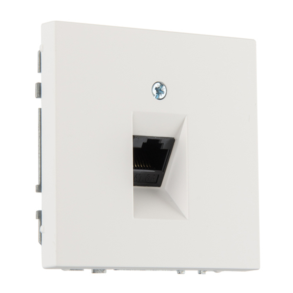 Компьютерная розетка RJ 45 LIREGUS MODERN IKL-001-01.M/WWM белый матовый