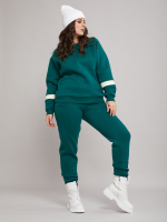 Костюмы с брюками КБофн-042/изумрудный