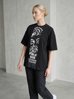 ФУТБОЛКА для парикмахеров НУМЕРО 1 принт Антик3