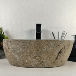 Раковина из речного камня RS-64937 49*30*16 0856