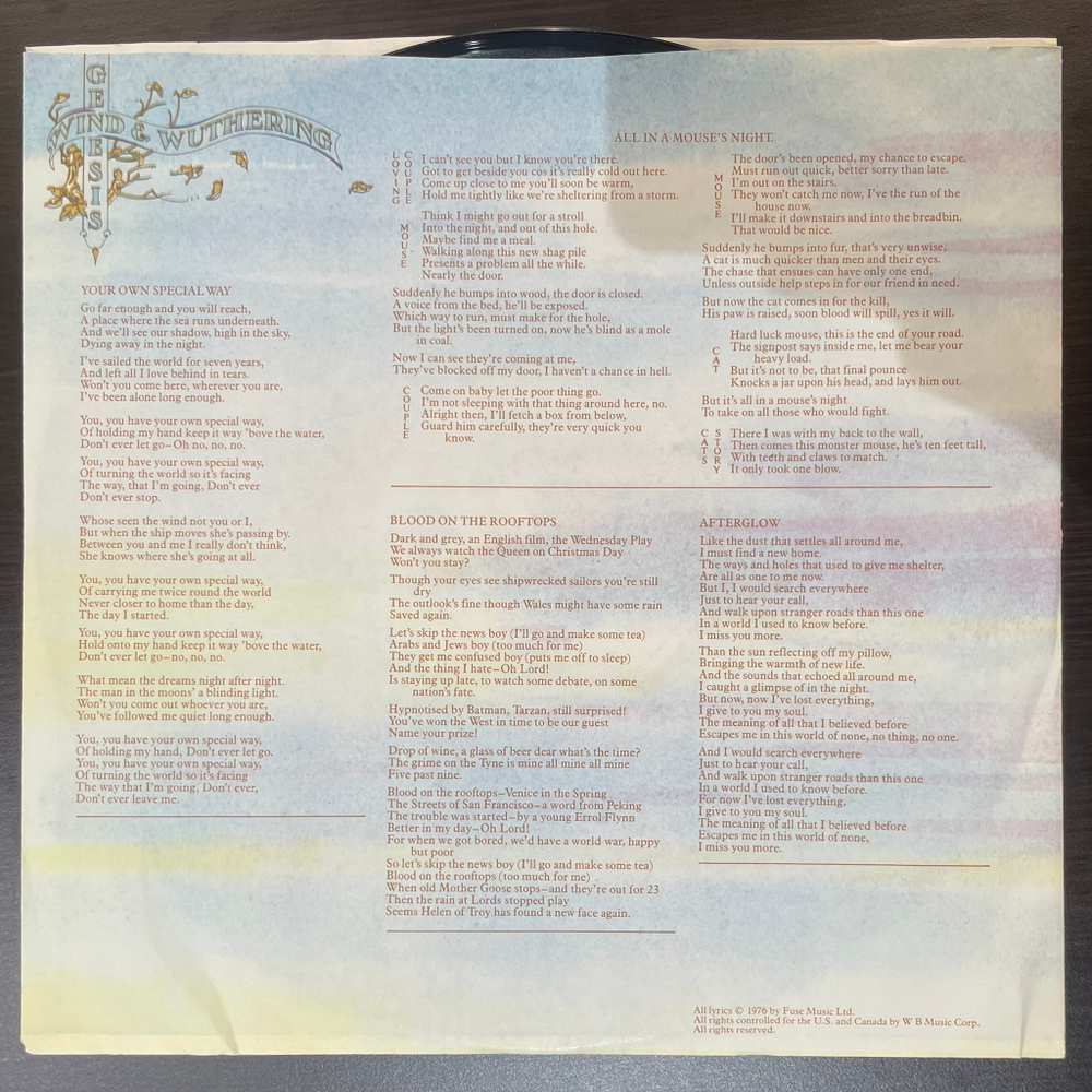 Виниловая пластинка Genesis ‎– Wind & Wuthering LP