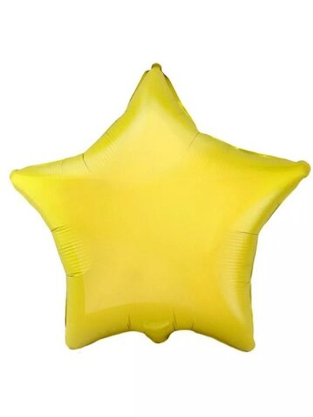 Шар (32''/91 см) Звезда, Желтый, 1 шт. Л141