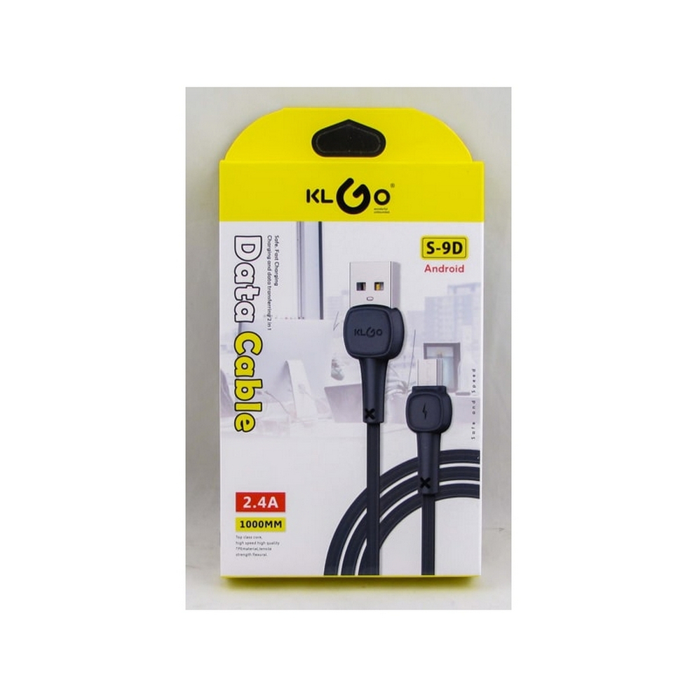 Кабель USB x Micro USB -2.0 м. KLGO S-9D (2.4A)
