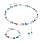 Серьги Coeur de Lion Multicolour Pastel Silver 3017/21-1580