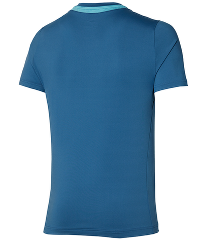 Мужская теннисная футболка Mizuno Tee - blue ashes