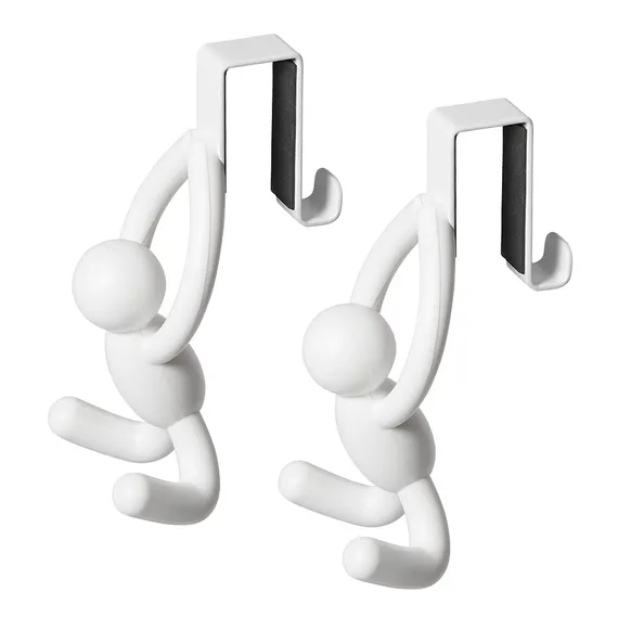 Набор надверных крючков buddy, белый, 2 шт.