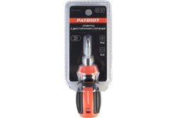 Отвертка Patriot с двусторонним стержнем, CR-V, PH2-SL6 x 38, 0.04 кг