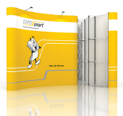 Стенд POP UP 3х3 секции с фотопанелями