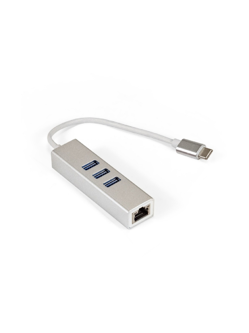 ExeGate EX294188RUS Кабель-адаптер ExeGate EXE-77C-45 (USB3.0 Type C --> 3xUSB3.0 + 1xRJ45 UTP 1000Mbps RLT8153)