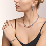 Колье-трансформер Coeur de Lion Multicolor 5063/10-1578 цвет зеленый, розовый, голубой