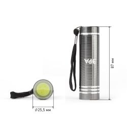 Светодиодный фонарь ЭРА UB-402 Джет ручной на батарейках в промо-боксе алюминиевый | Универсальные  фонари