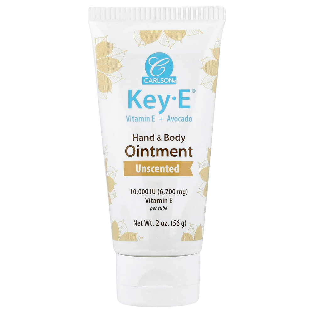 Carlson, Key-E®, мазь для рук и тела, без запаха, 56 г (2 унции)