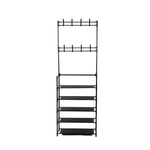 Напольная вешалка для обуви и одежды с полками и крючками 2в1 "New simple floor Clothes Rack" 4яруса- 80х28х158 / 5ярусов- 80х28х175см