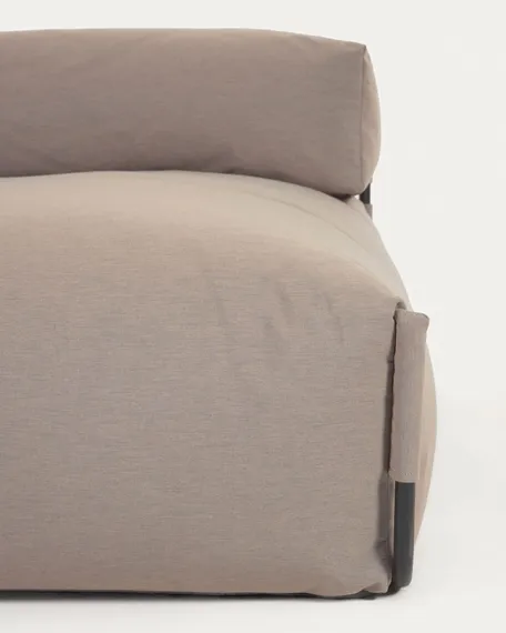 Пуф-шезлонг уличный Square для модульного дивана 165x110 бежевый