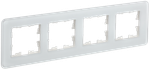 BRITE Рамка 4-местная РУ-4-2-Бр стекло белый RE IEK